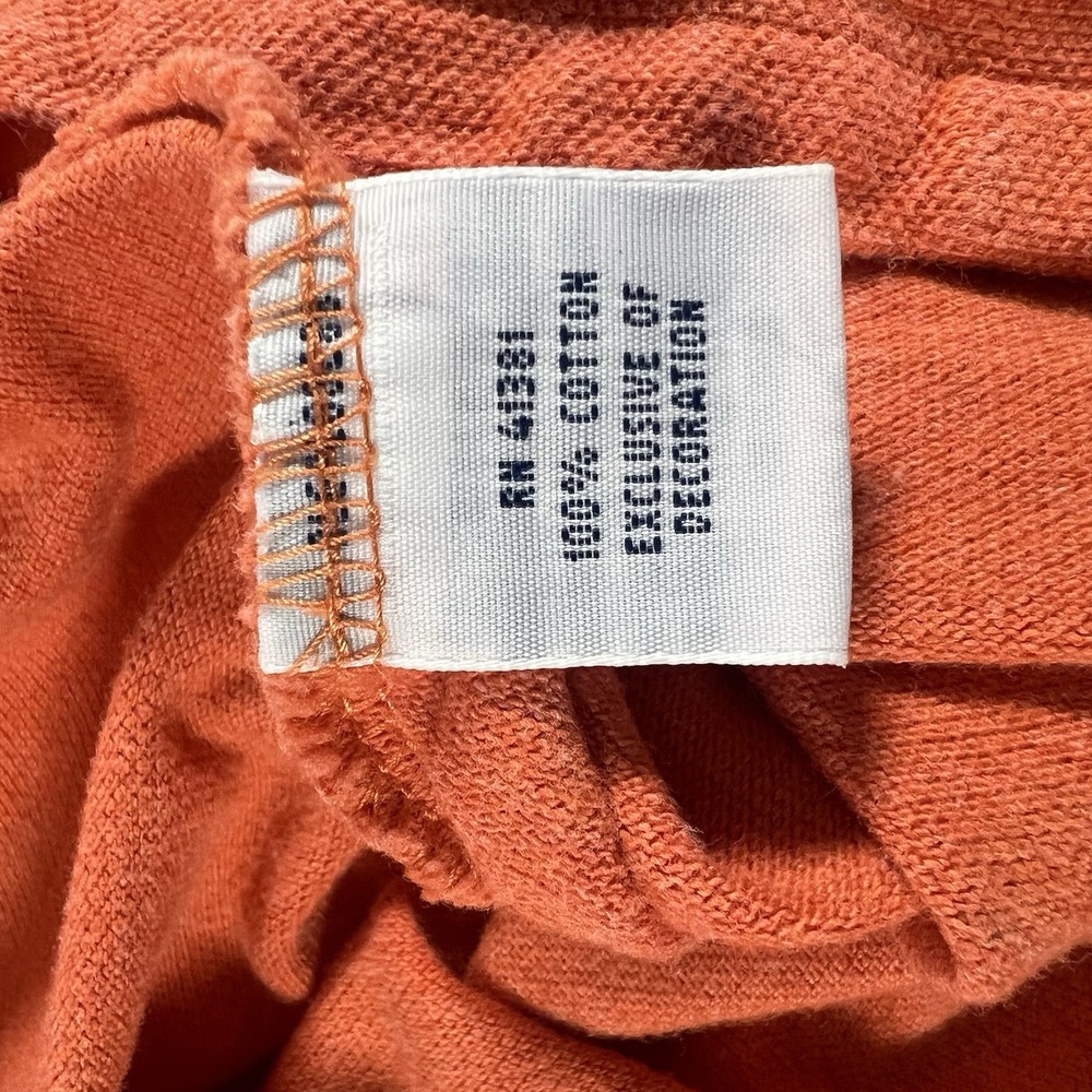 Polo Ralph Lauren Men's 2XL XXL Polo Shirt Orange Navy Pony - Picture 6 of 7